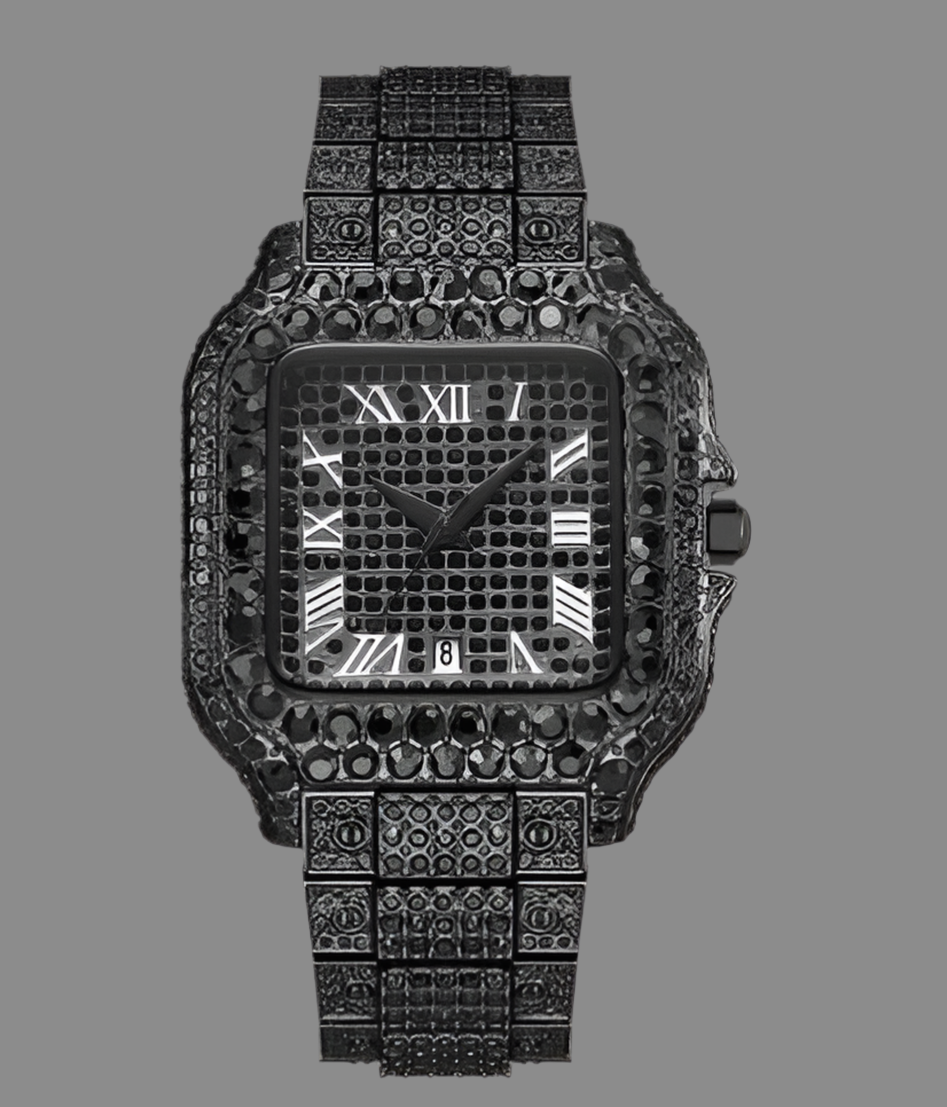 Iced Moissanite Bust Down Watch - Unisex