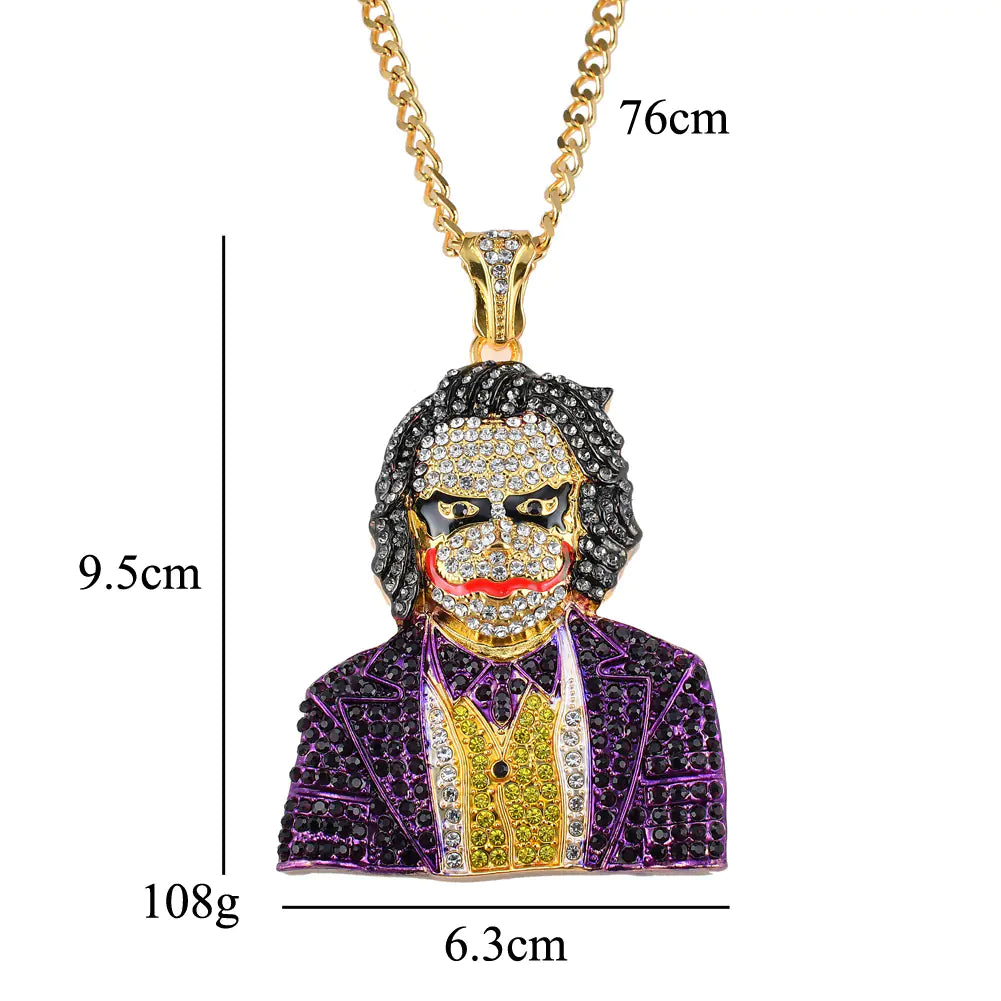 New Hip Hop Necklace with Joker Pendant