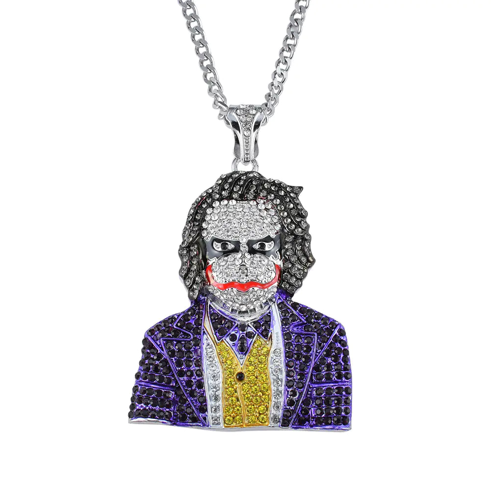 New Hip Hop Necklace with Joker Pendant